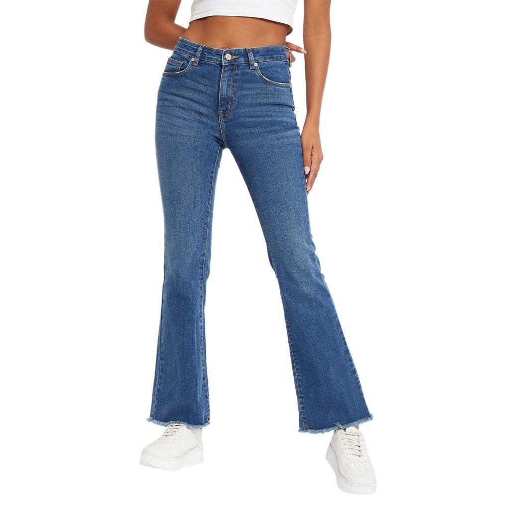 Women Solid Light Blue Denim Jeans