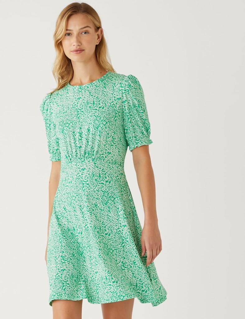 Women's Rayon Skater Mini Dress