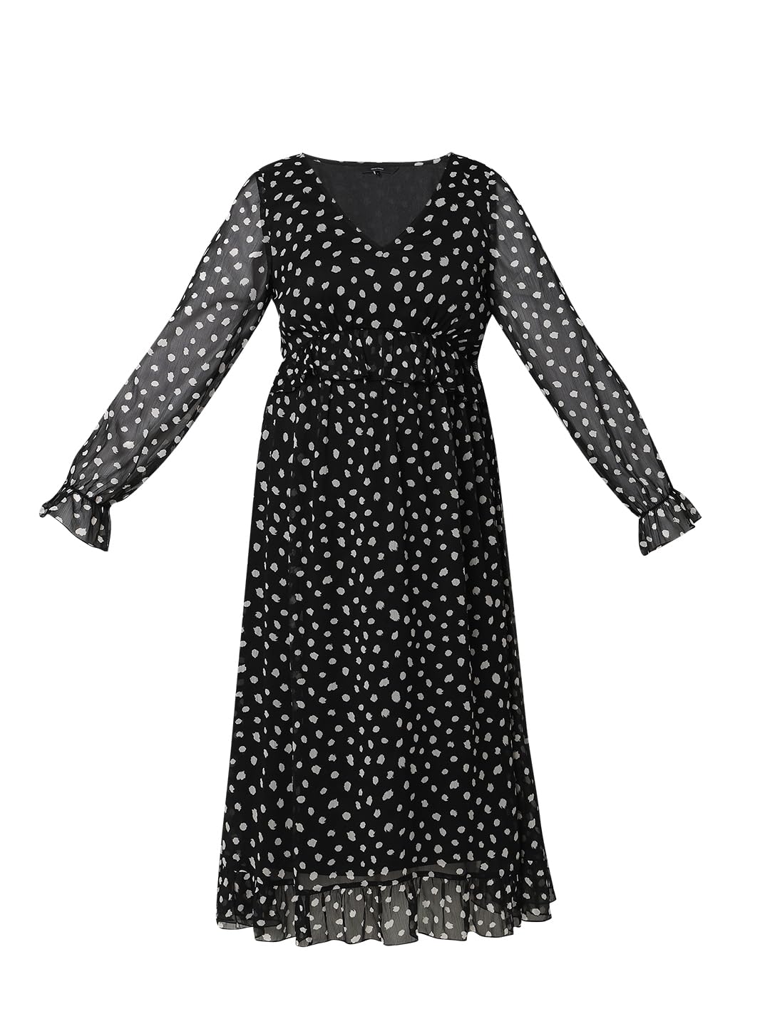 Women's Polyester A-Line Below The Knee Dress - Image 7