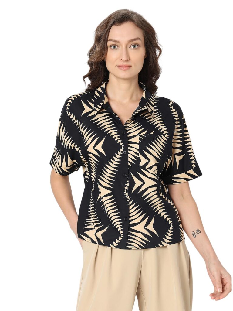 Abstract Printed Casual Shirt