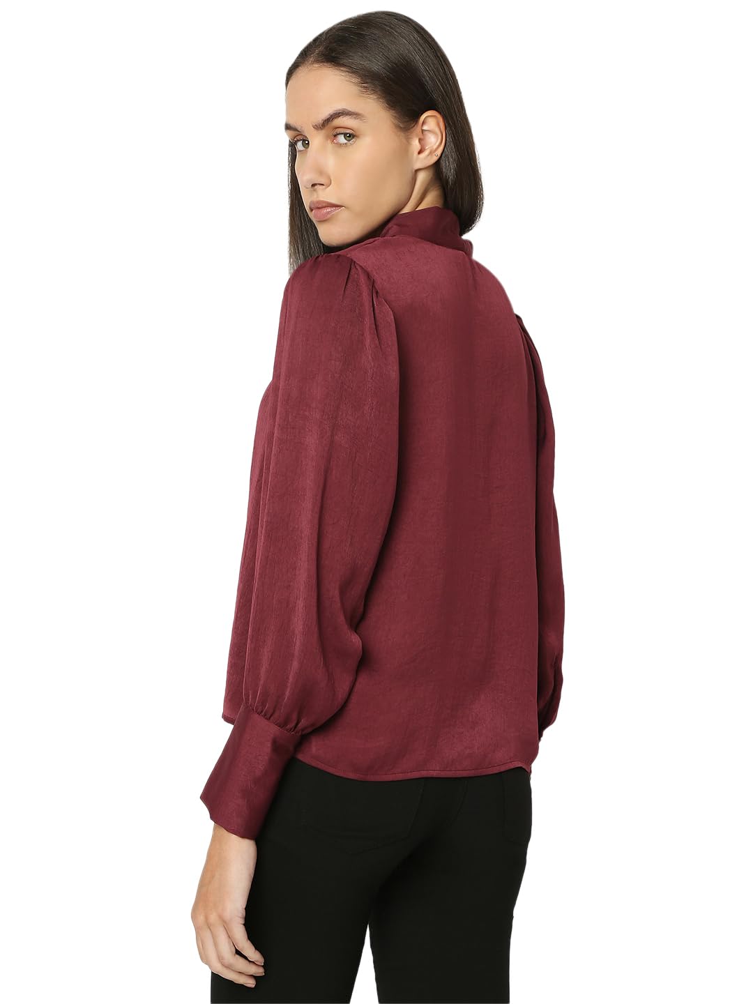 Women Polyester Solid Regular Fit T-Shirt - Image 4