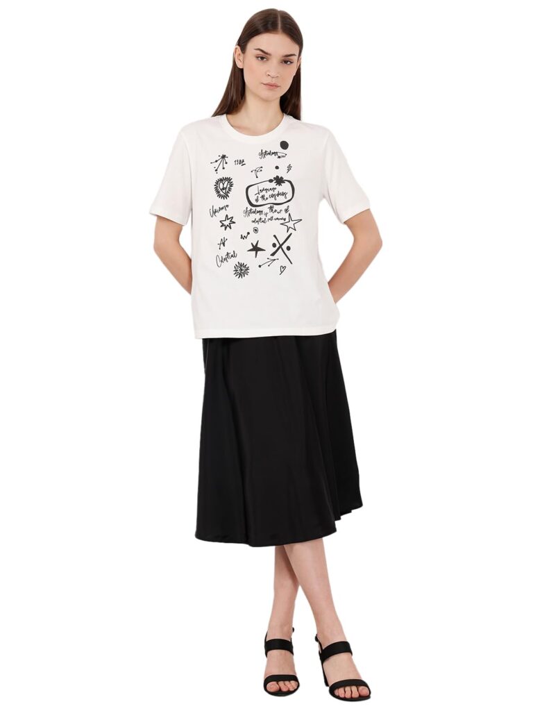 VERO Moda Women's Cartoon Regular Fit T-Shirt