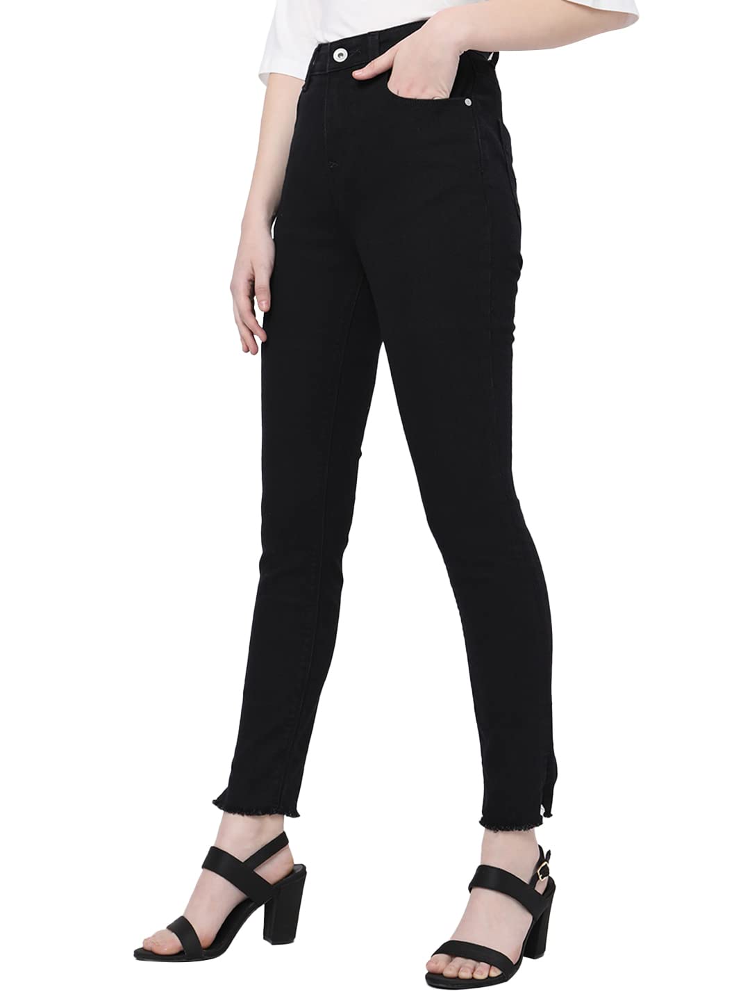 Women's High Rise Skinny Jeans - Image 3