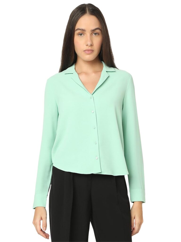 Women's Polyester Solid Regular Fit Shirt