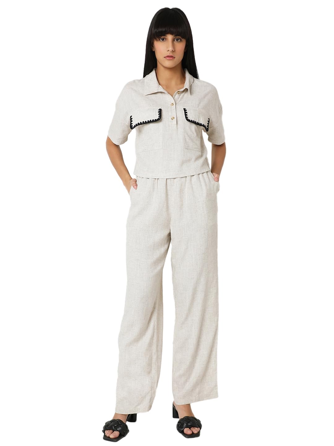 Women's Solid Regular Fit Shirt - Image 5