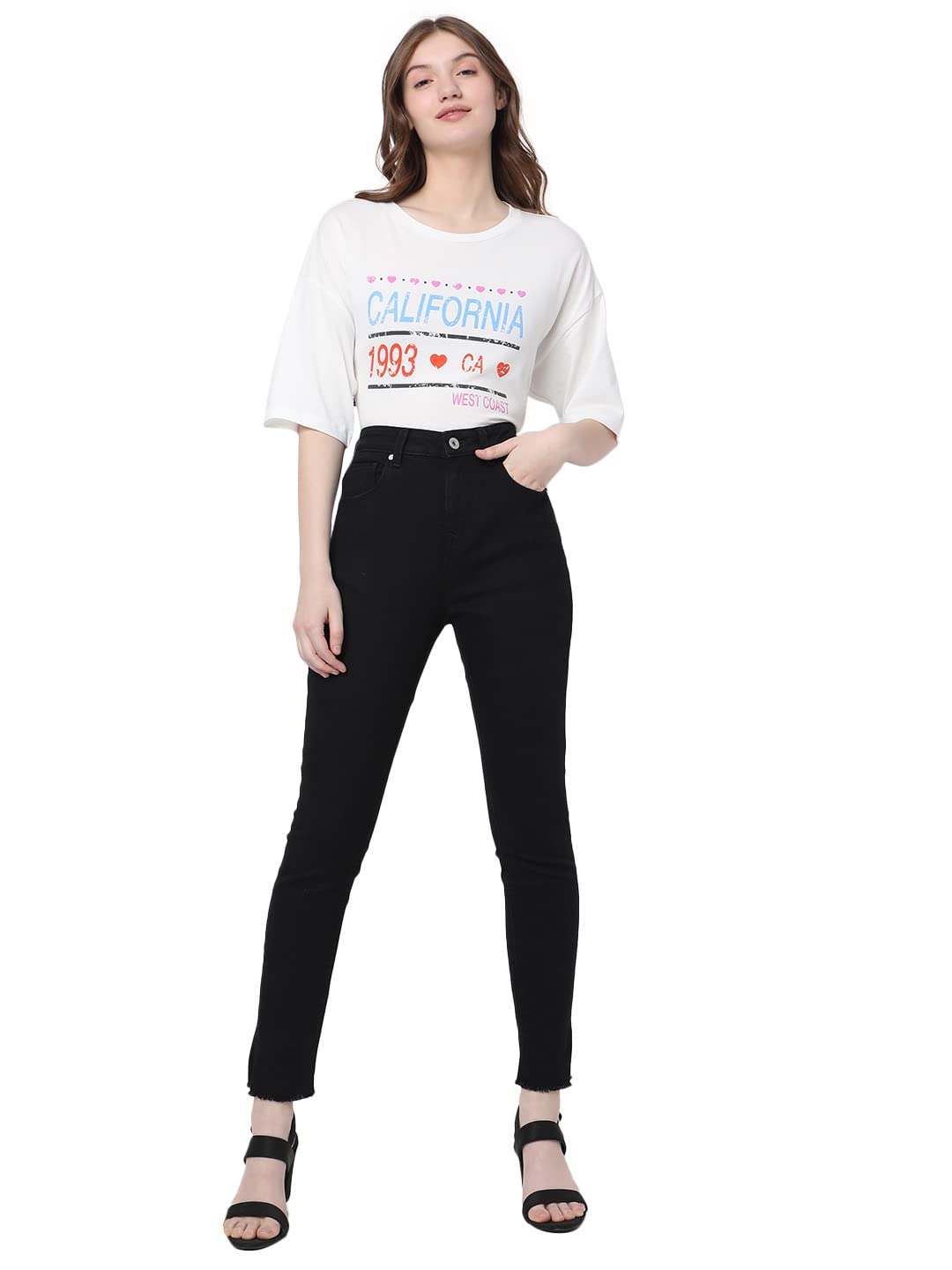Women's High Rise Skinny Jeans - Image 6