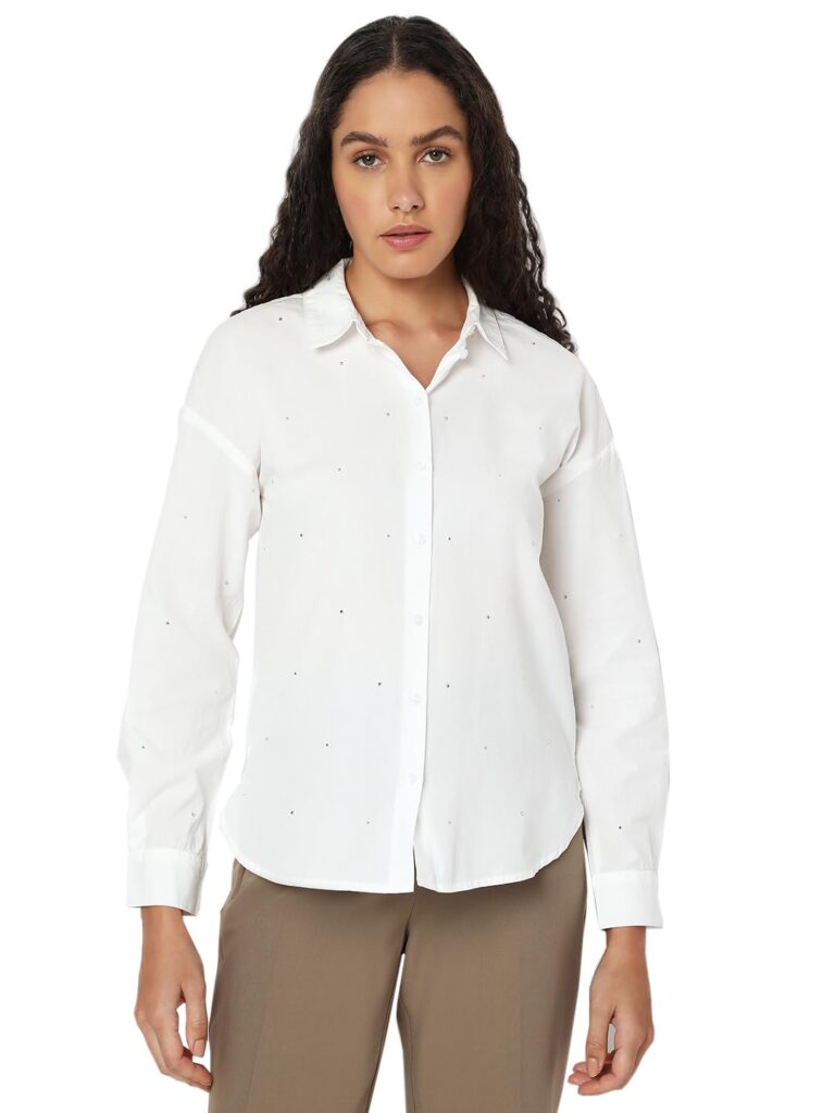 Women's Solid Regular Fit Shirt