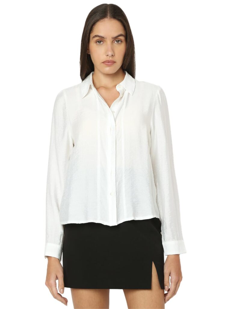 Women's Cotton Solid Regular Fit Shirt