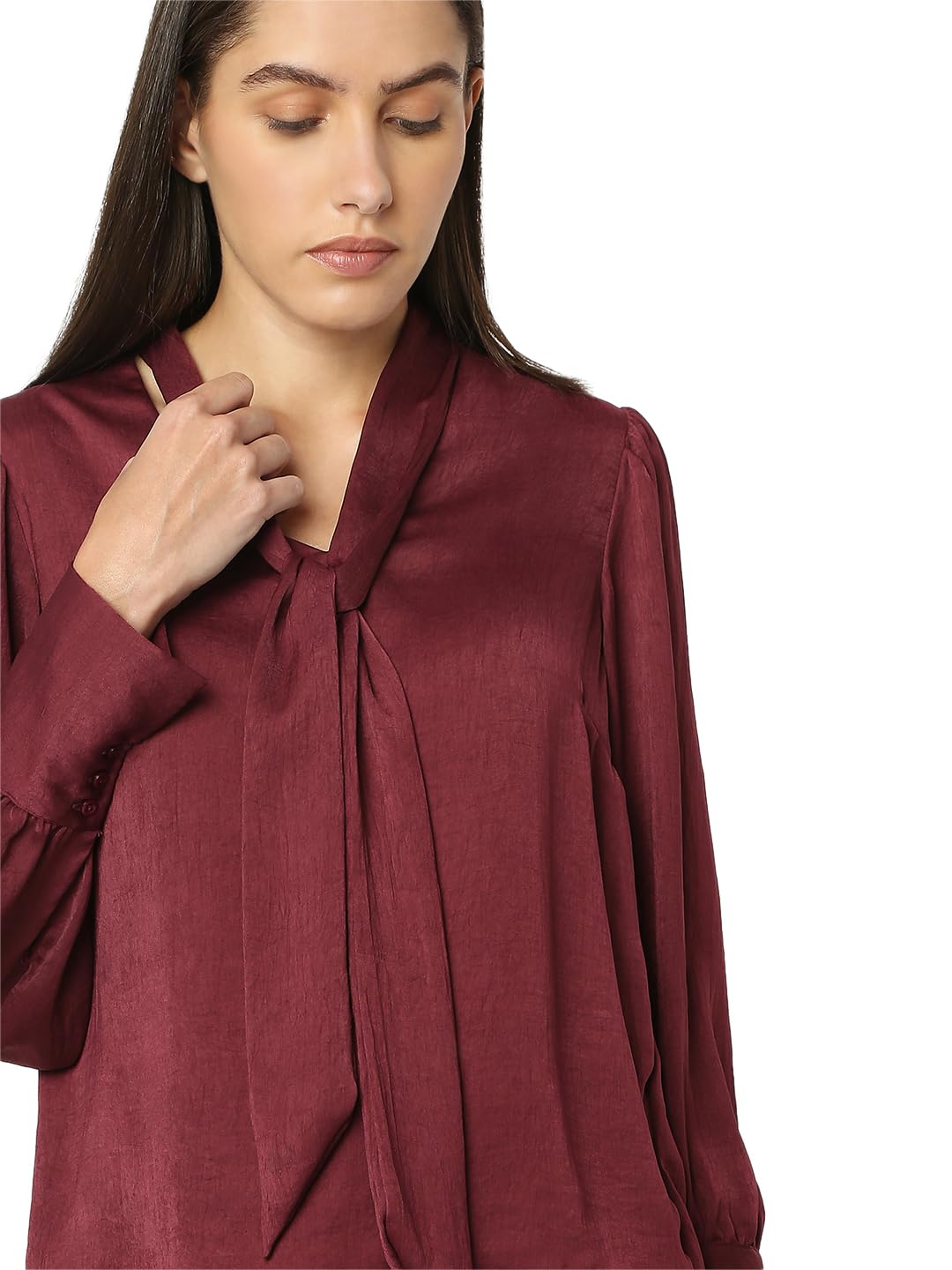 Women Polyester Solid Regular Fit T-Shirt - Image 6