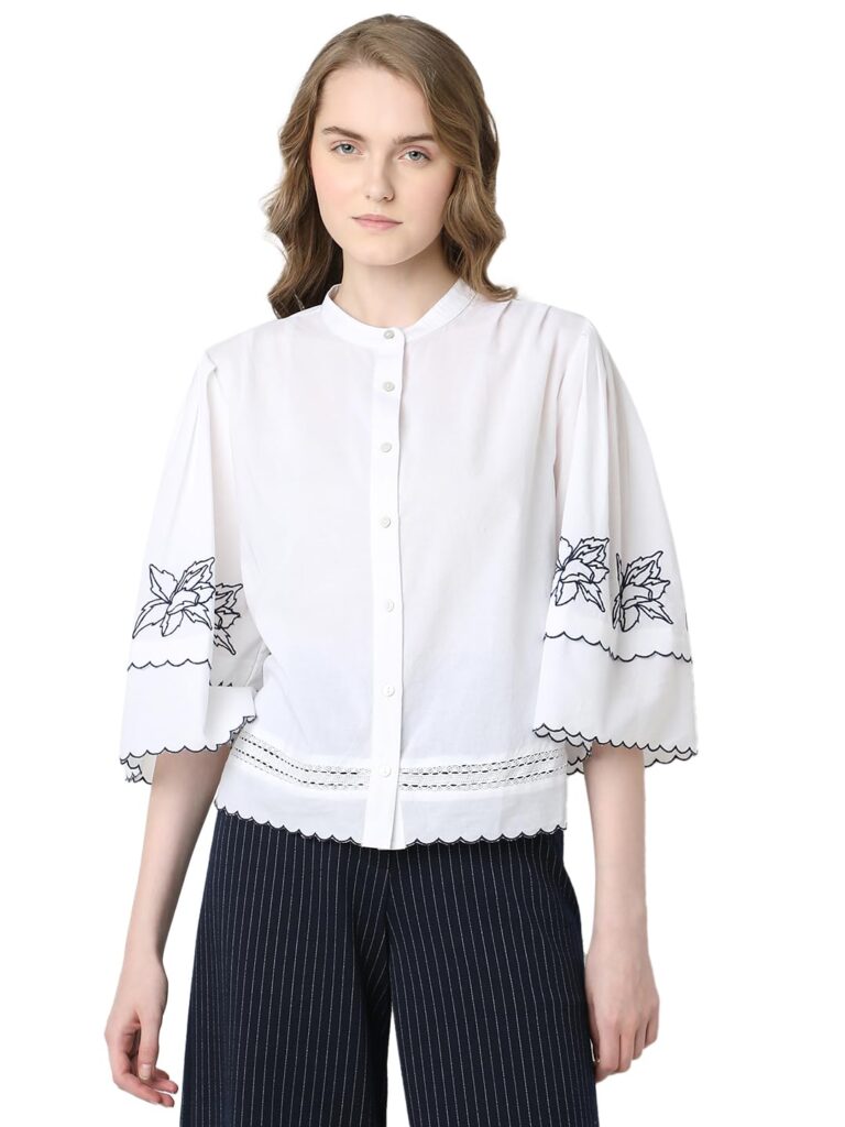 Women's Cotton Floral Regular Fit Shirt