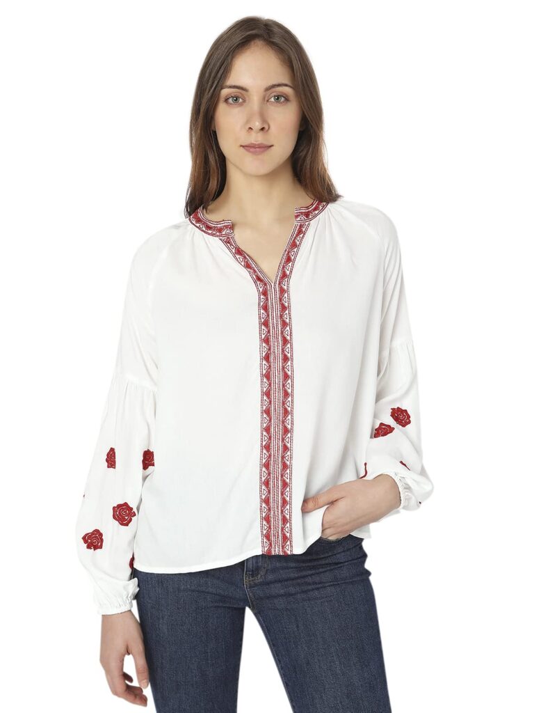 Women's Polyester Floral Regular Fit T-Shirt
