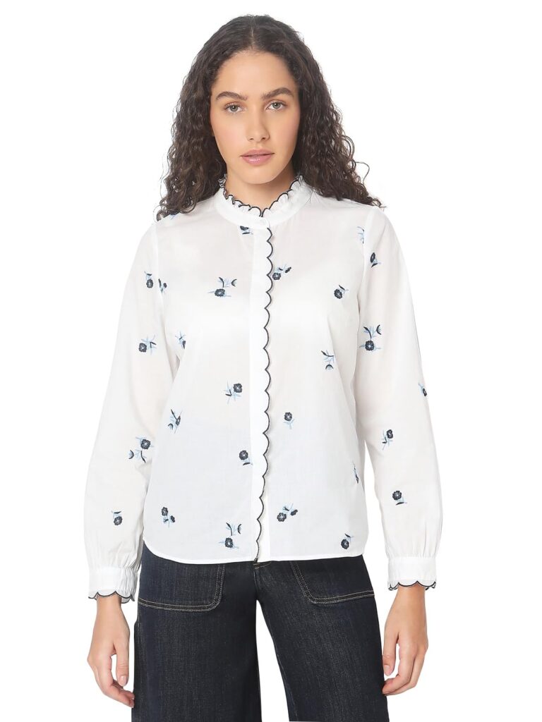 VERO Moda Women's Floral Regular Fit Shirt