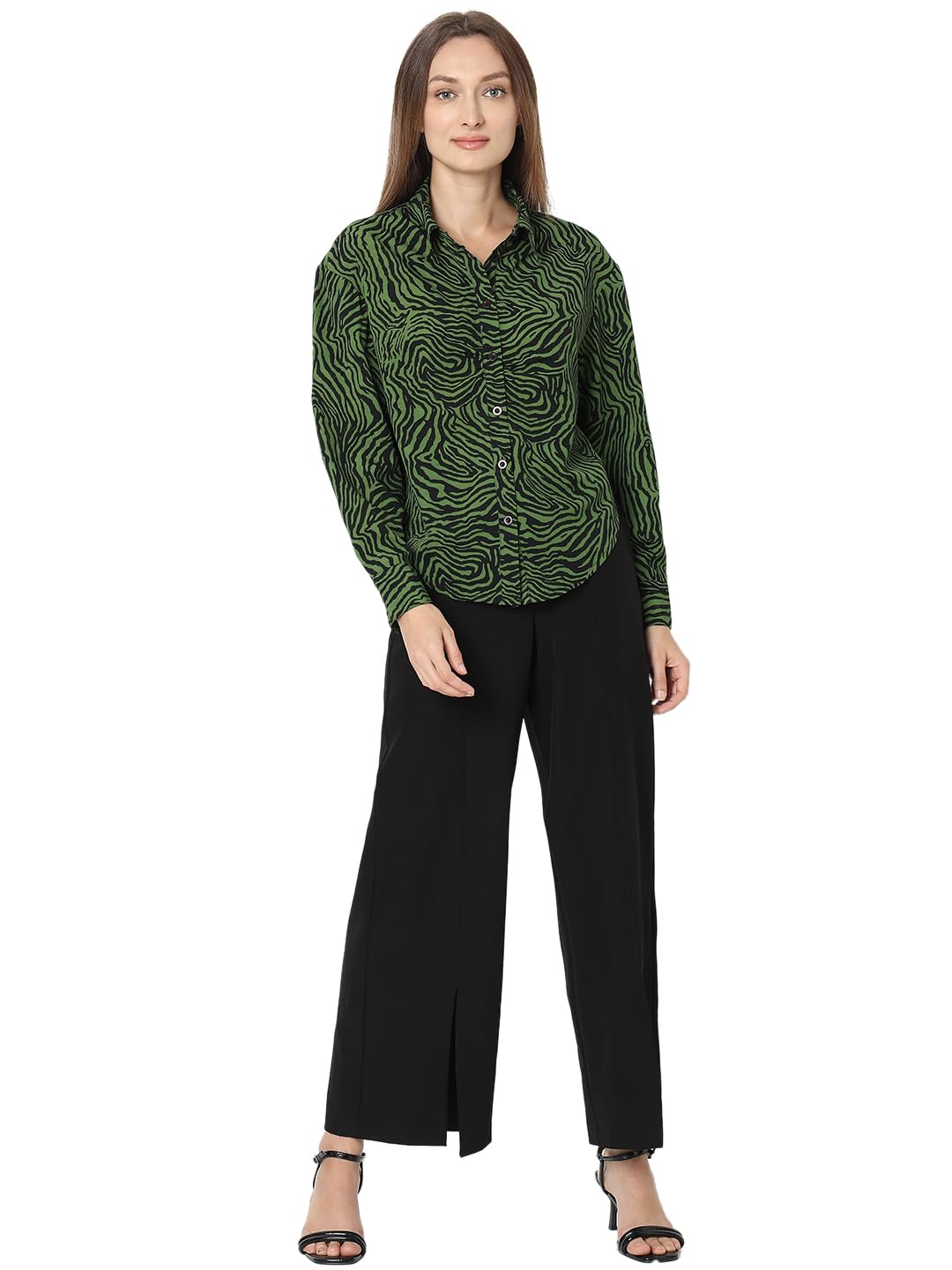 Animal Opaque Printed Spread Collar Casual Shirt - Image 5