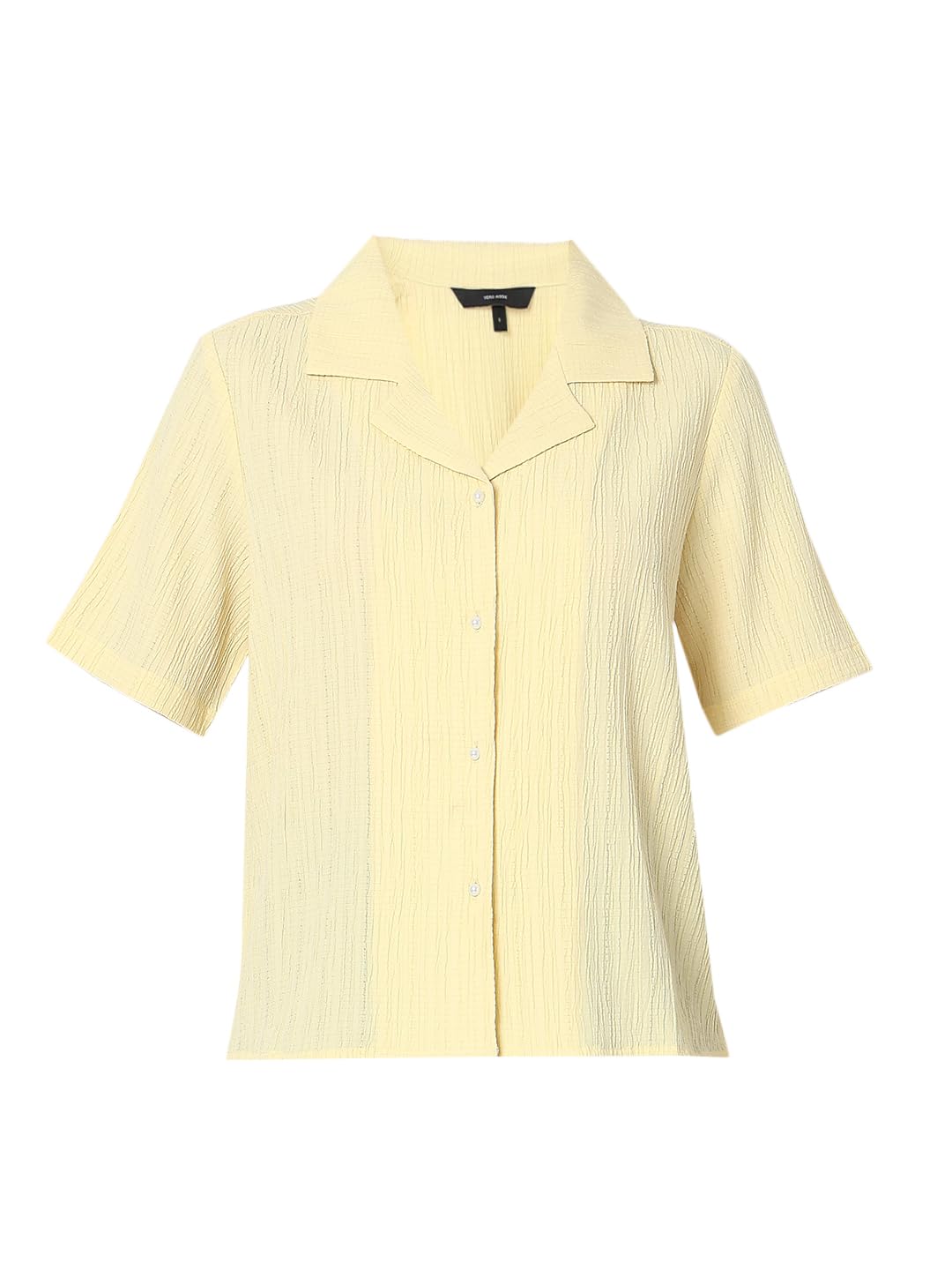 Textured Cuban Collar Short Sleeves Casual Shirt - Image 7