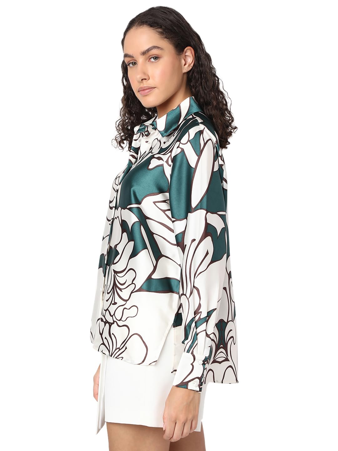 Women's Floral Print Regular Fit Shirt - Image 3