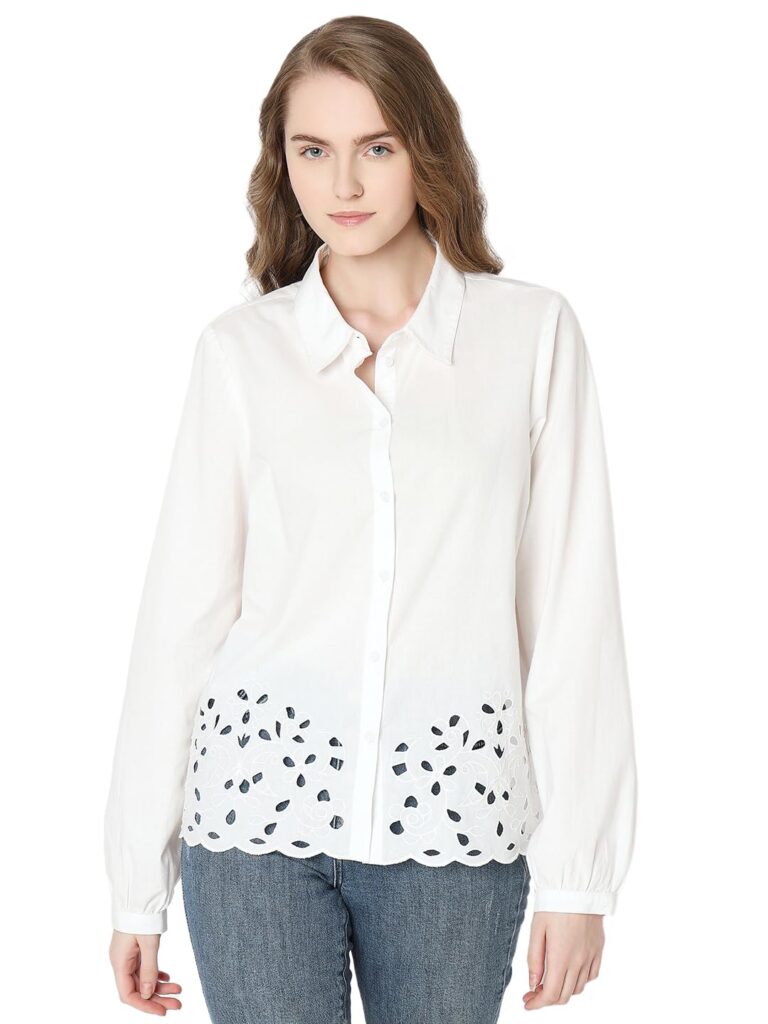 Women's Polyester Solid Regular Fit Shirt