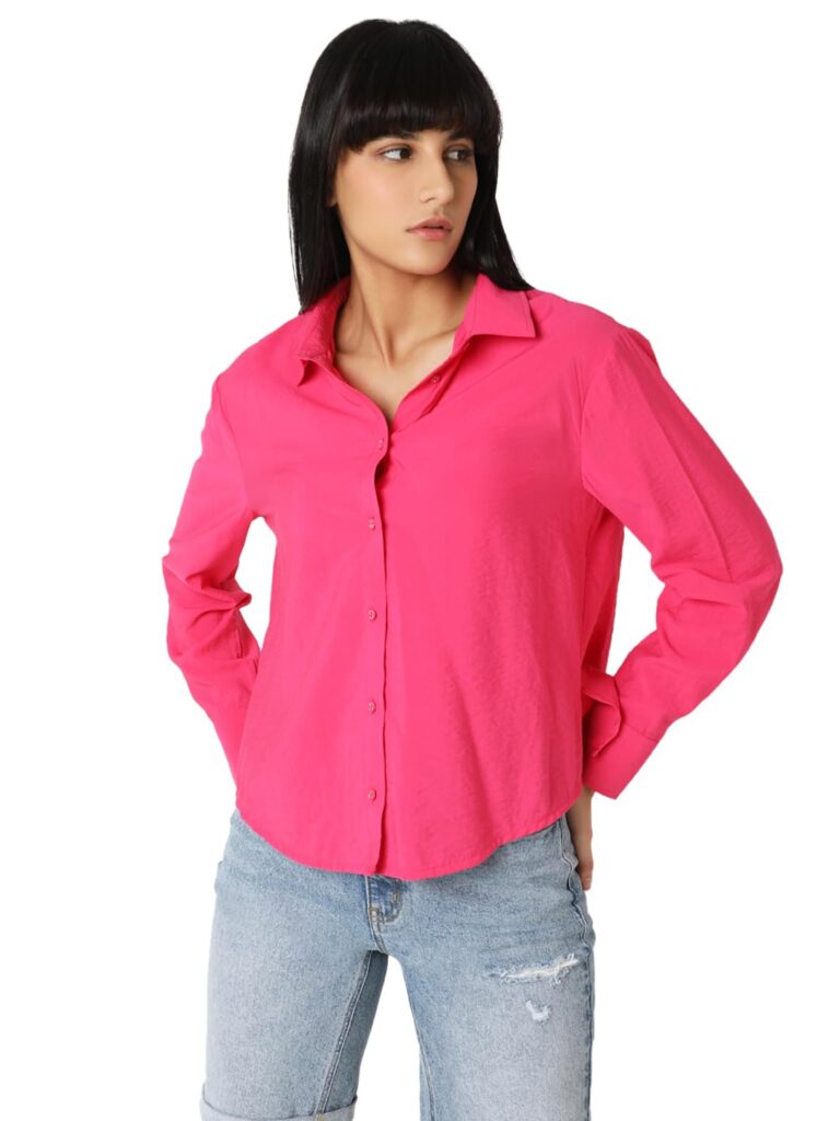 Women's Solid Regular Fit Shirt