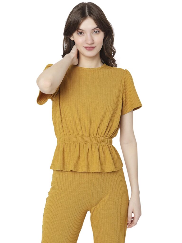 Women's Polyester Solid Regular Fit T-Shirt