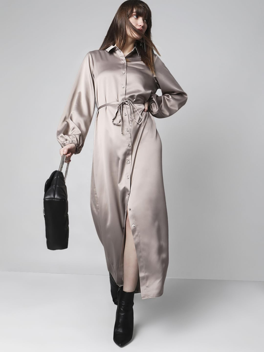 Women Polyester Embroided Maxi Dress - Image 2