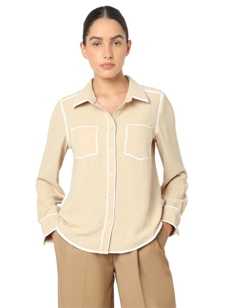 Women's Cotton Solid Regular Fit Shirt