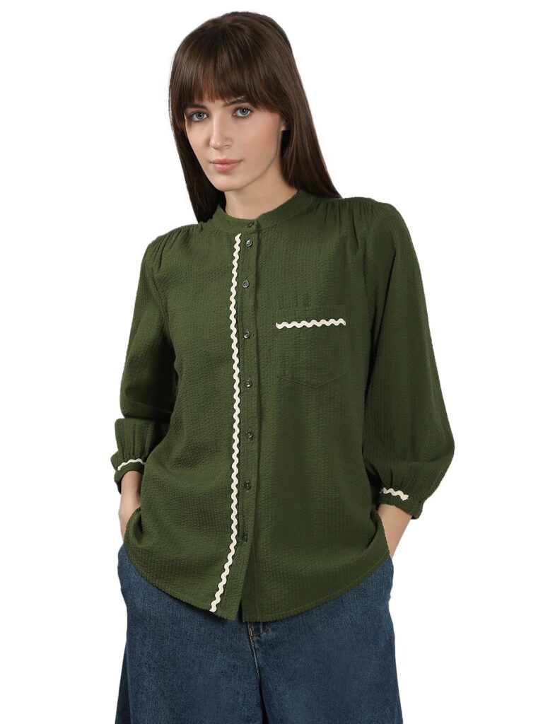 Women's Cotton Solid Regular Fit Shirt