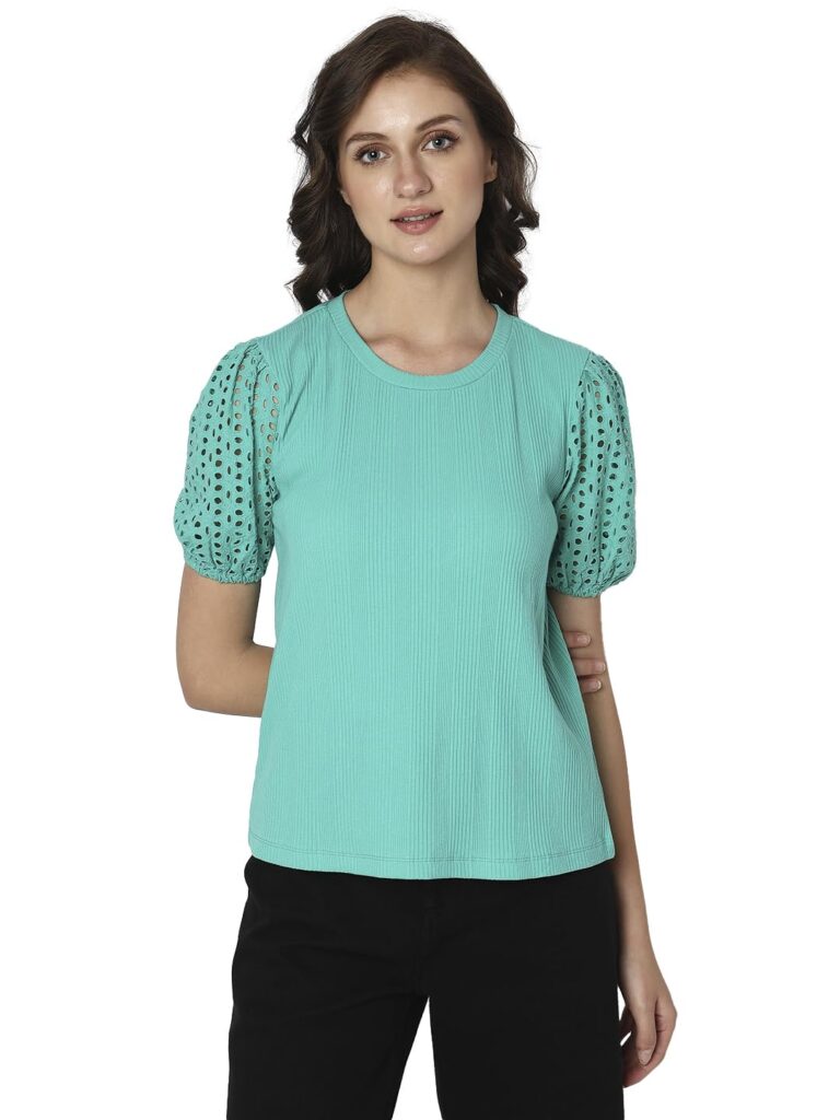 Women's Polyester Solid Regular Fit T-Shirt