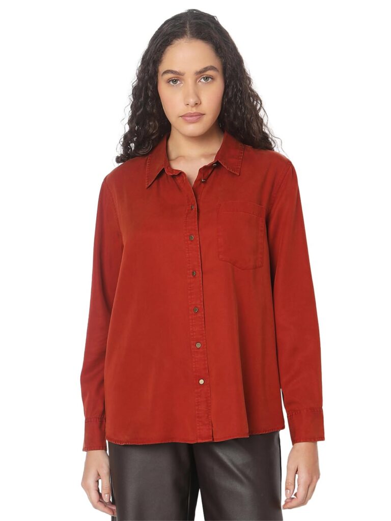 Women's Polyester Solid Regular Fit Shirt