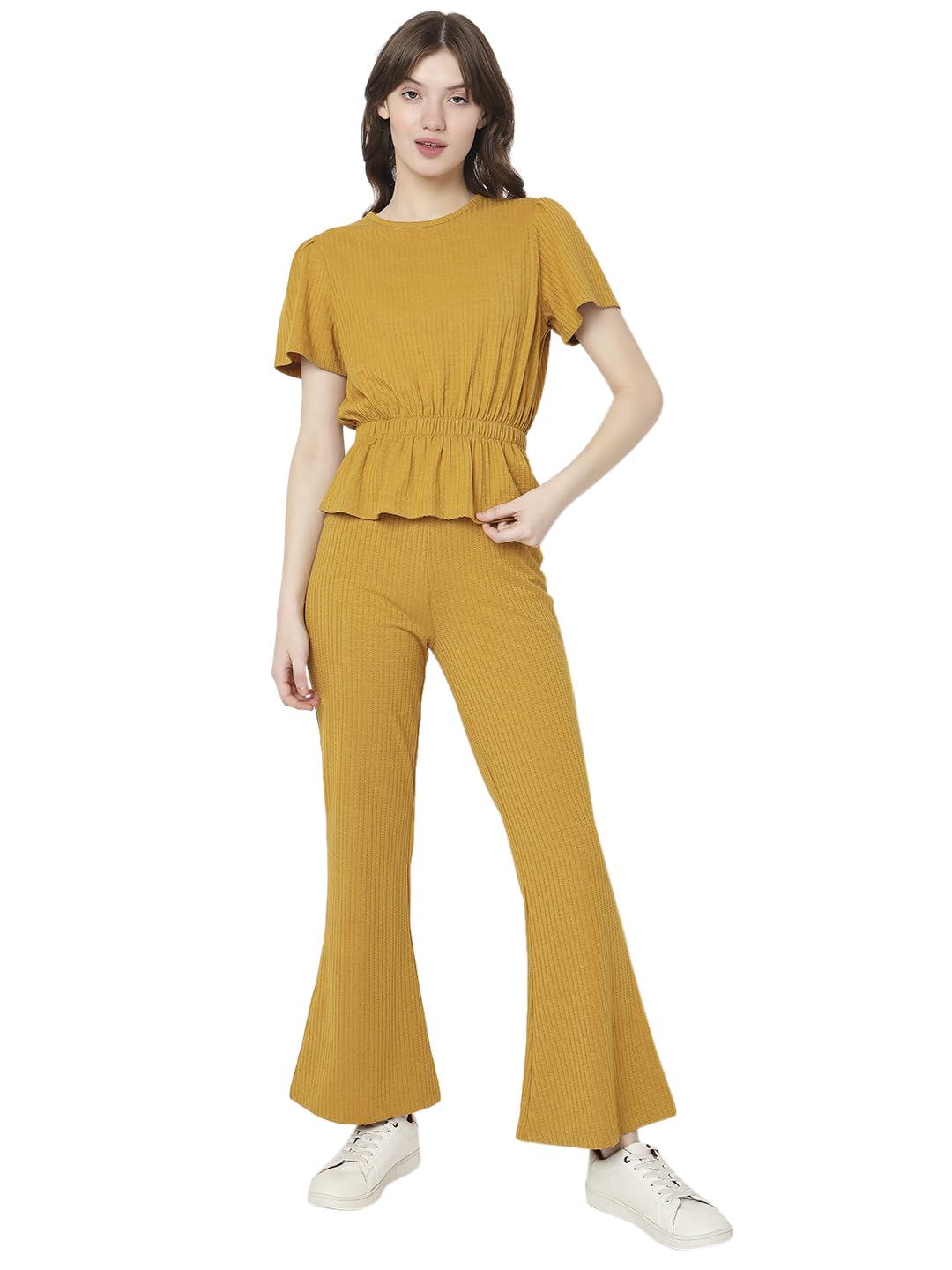Women's Polyester Solid Regular Fit T-Shirt - Image 5