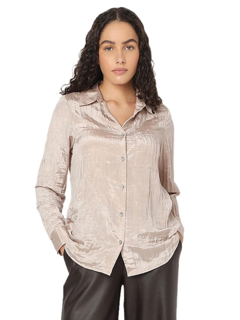 Women's Satin Texture Shirt