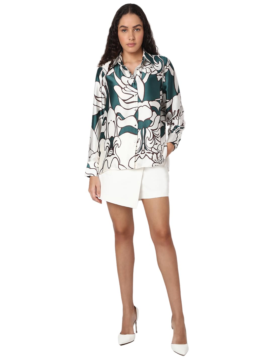 Women's Floral Print Regular Fit Shirt - Image 5