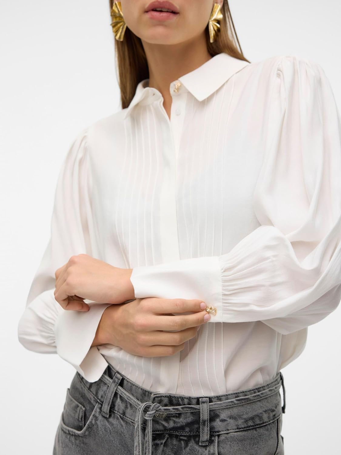Women Rayon Blend Striped Regular Fit Shirt - Image 6
