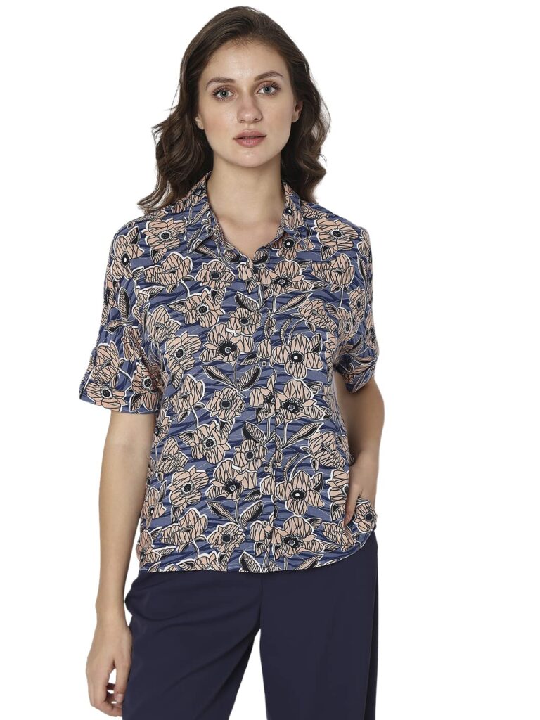 Women's Slim Fit Collar Neck Shirt