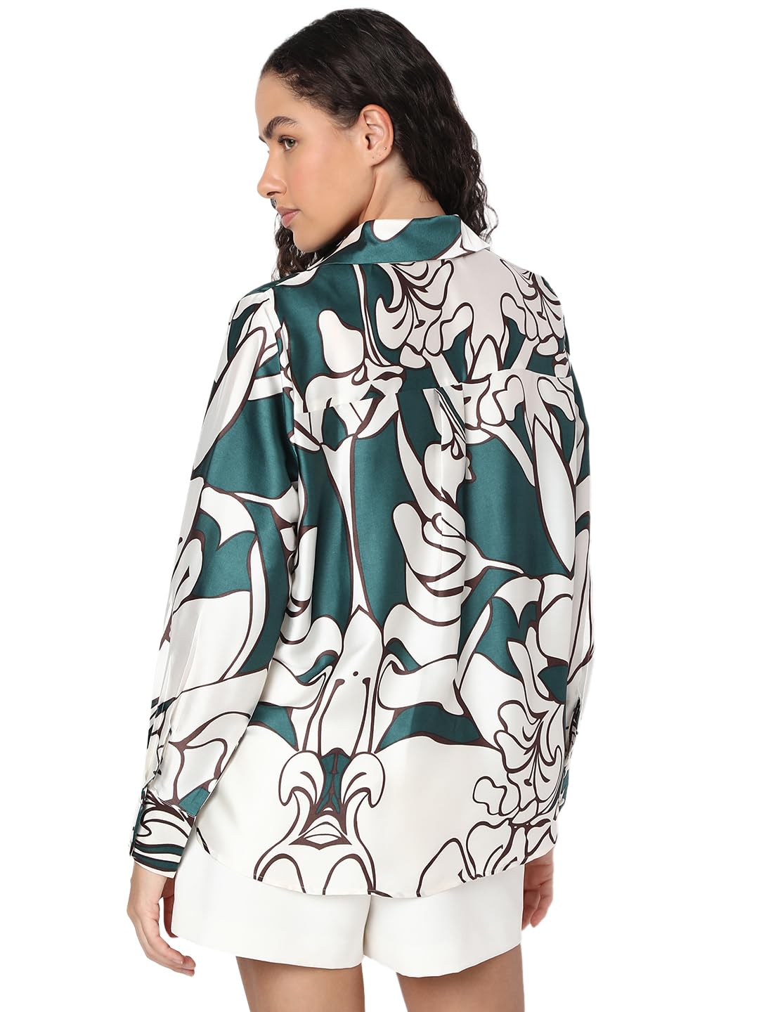 Women's Floral Print Regular Fit Shirt - Image 4