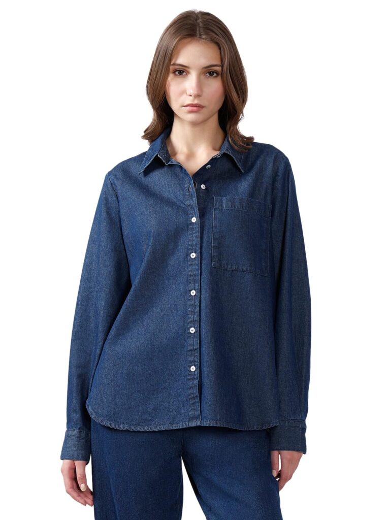 VERO Moda Women's Solid Regular Fit Shirt