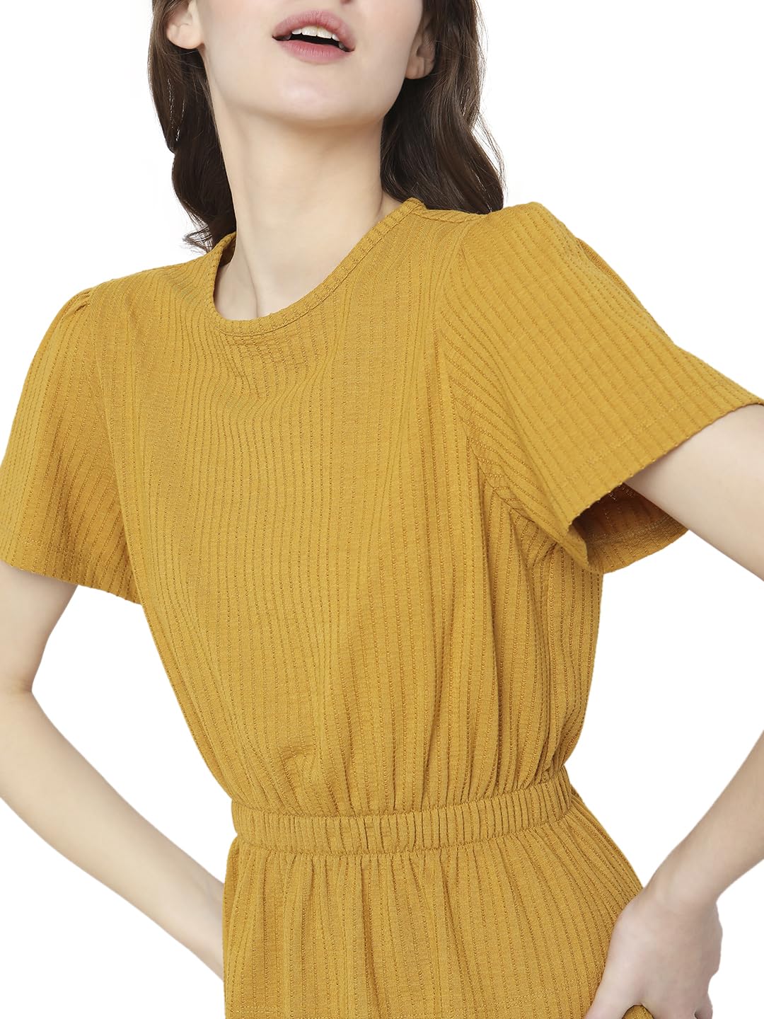 Women's Polyester Solid Regular Fit T-Shirt - Image 6