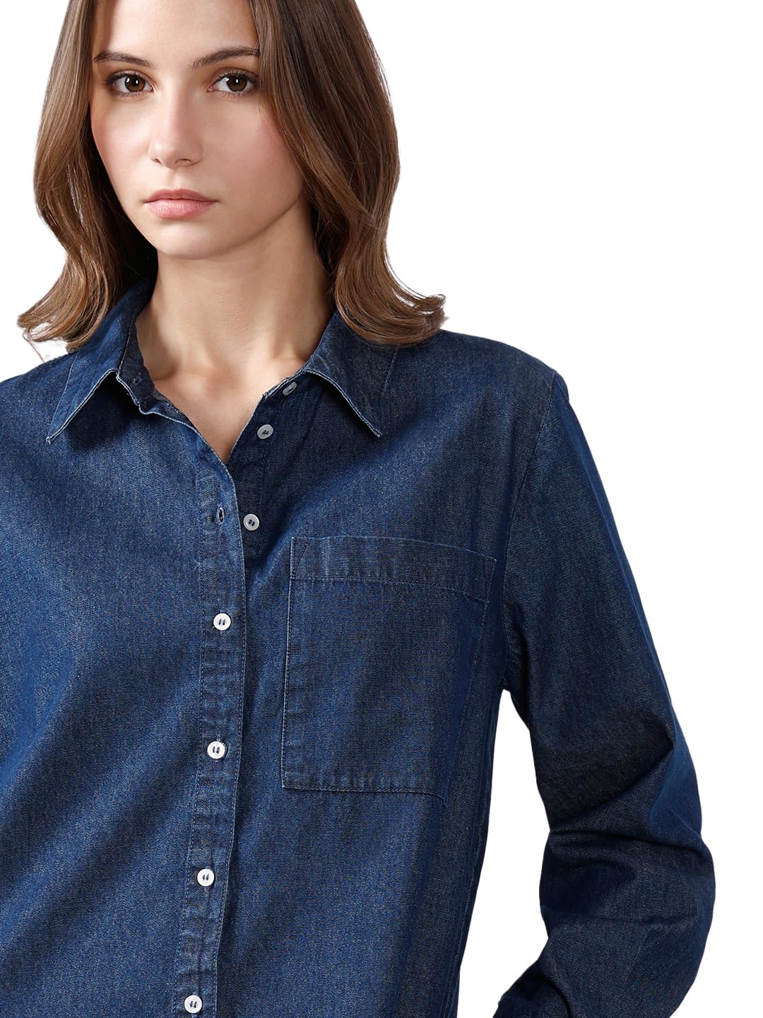 VERO Moda Women's Solid Regular Fit Shirt - Image 6