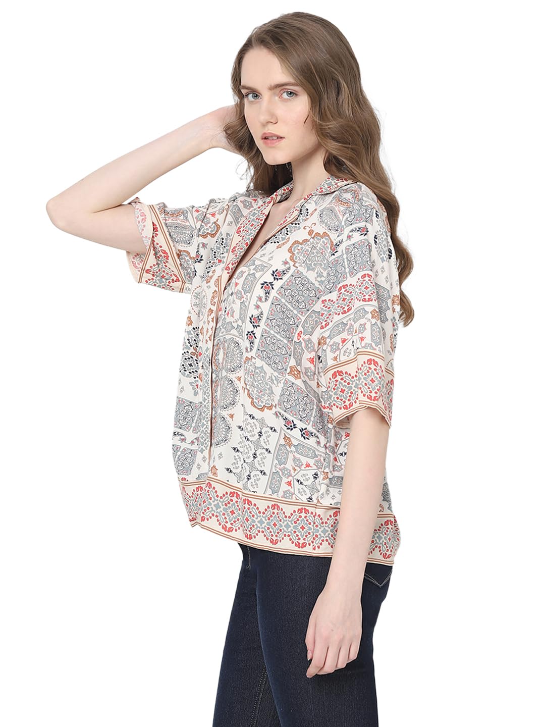 Opaque Printed Casual Shirt - Image 3