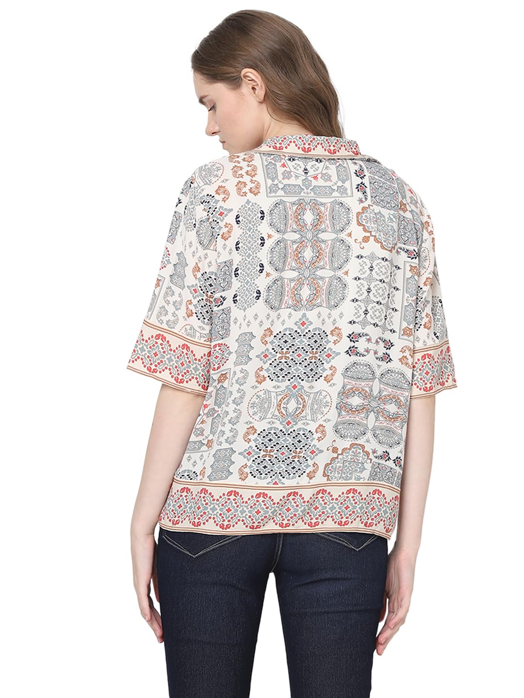 Opaque Printed Casual Shirt - Image 4